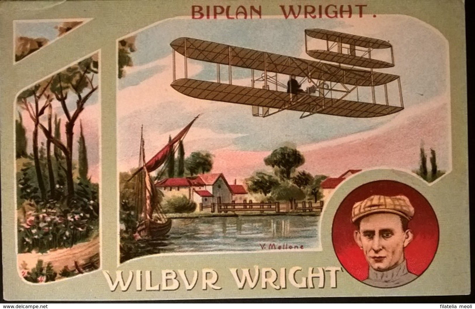 BIPLANO WRIGHT PILOTA W. WRIGHT - Piloten