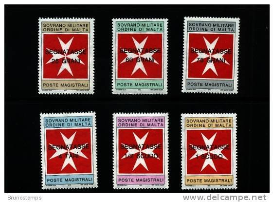 S.M.O.M. - 1975 DUES  SET  MINT NH - Sovrano Militare Ordine Di Malta