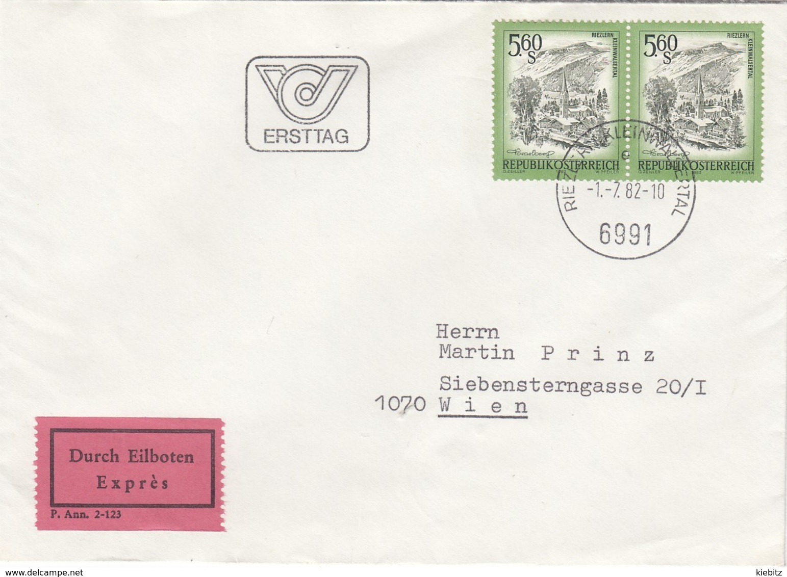 ÖSTERREICH 1982 - MiNr. 1711 FDC Orts ET-Stempel Gelaufen - FDC