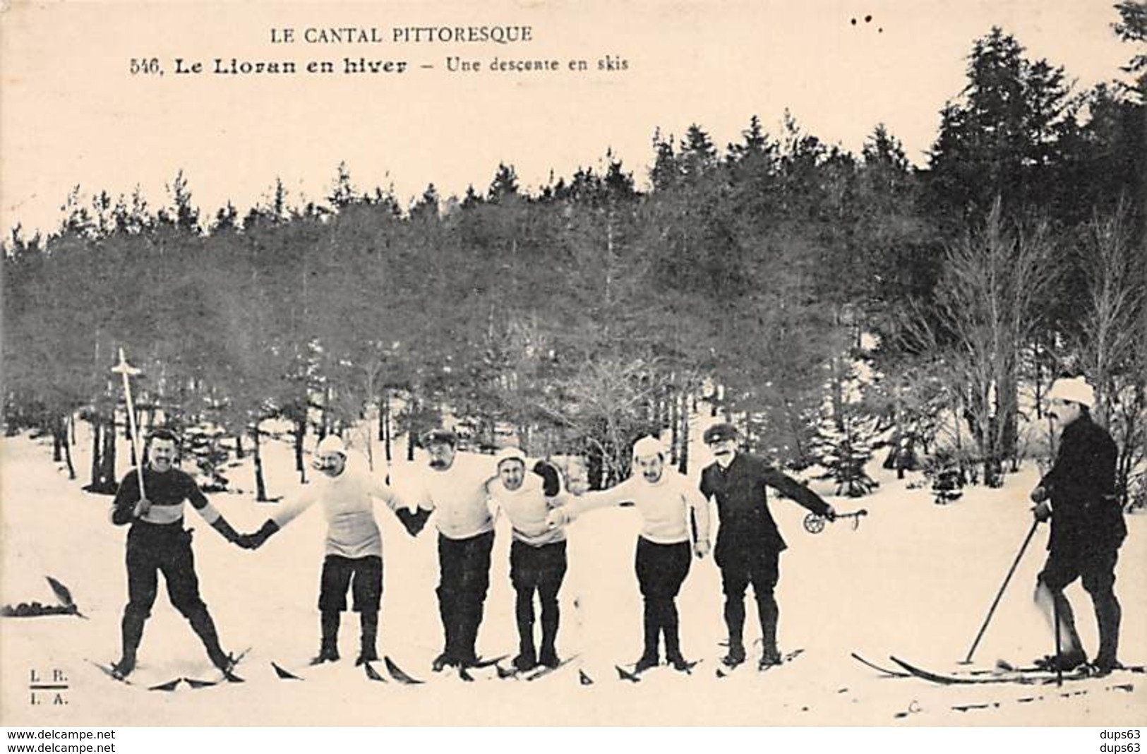 LE CANTAL PITTORESQUE - Le Lioran En Hiver - Une Descente En Skis - Très Bon état - Autres & Non Classés
