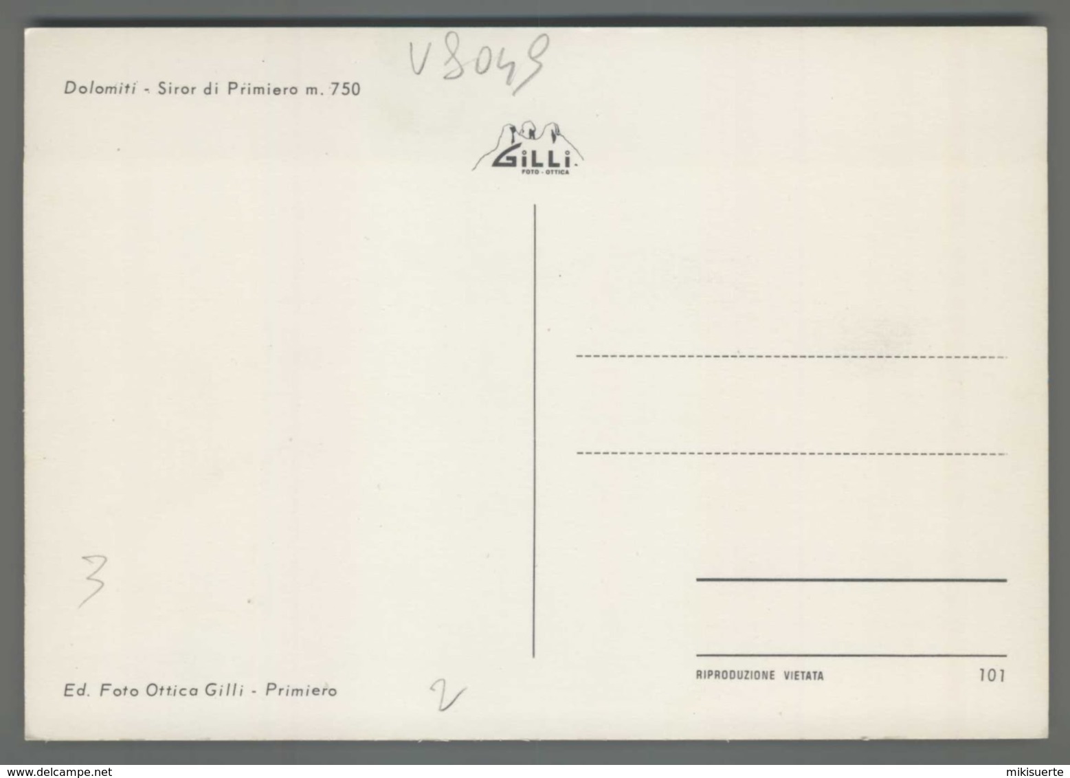 V8049 DOLOMITI SIROR DI PRIMIERO (m) - Altri & Non Classificati