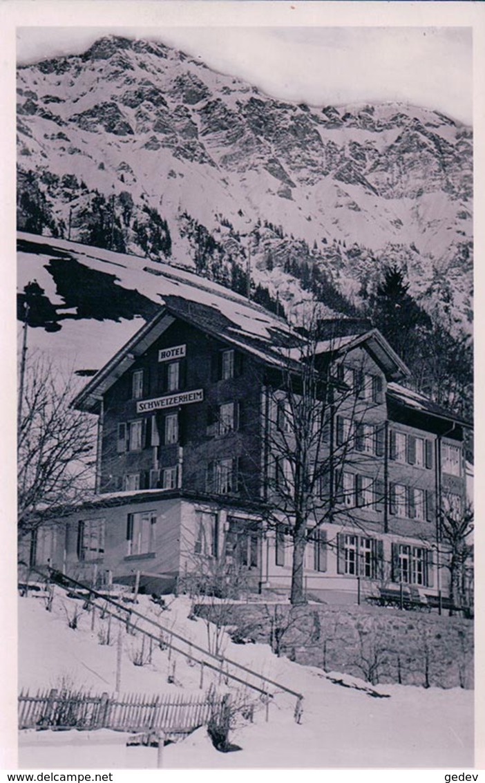 Wengen BE, Hotel Schweizerheim Sous La Neige (7.2.40) - Wengen