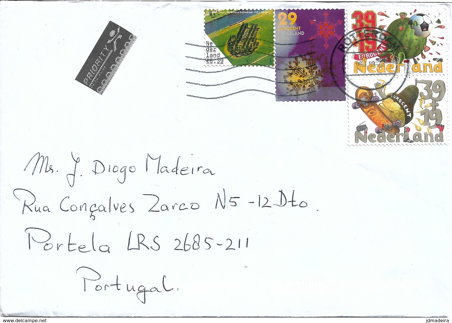 Netherlands Cover To Portugal - Lettres & Documents