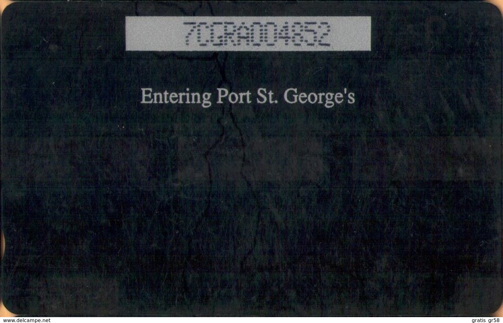 Grenada - GPT, GRE-7A, 7CGRA, Port St Georges, Ports, 10$, 10,000ex, 1993, Heavily Used - Grenada