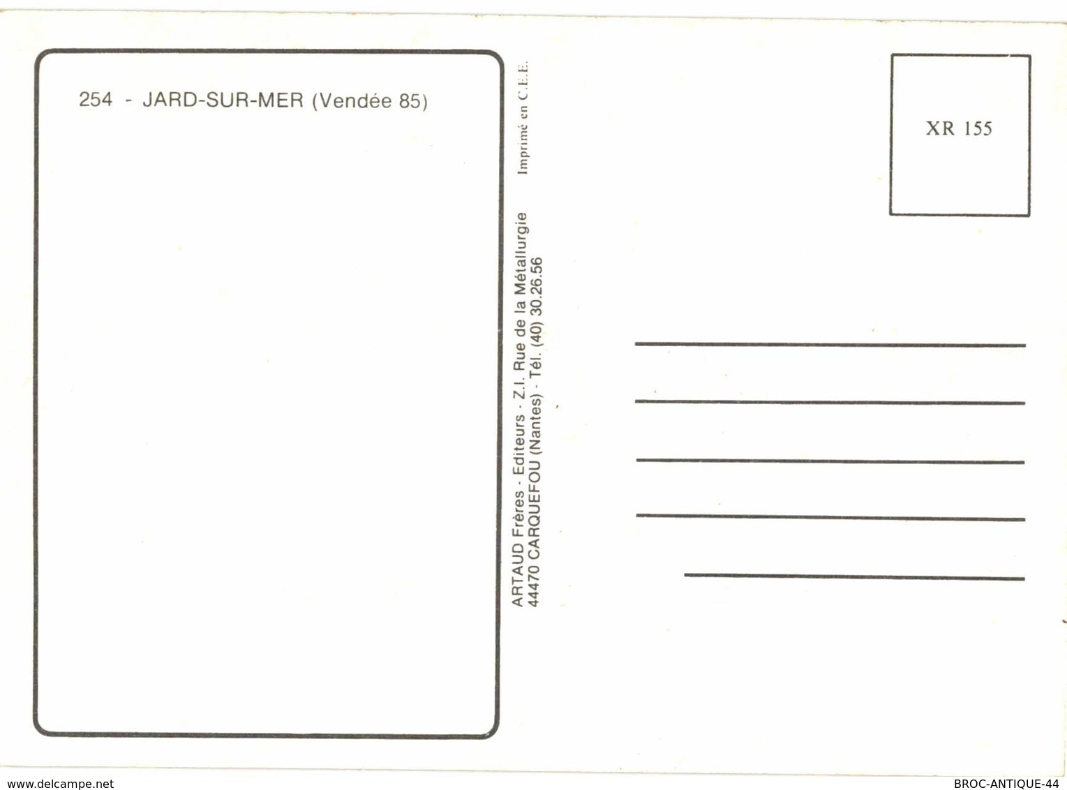 LOT N°844 - LOT DE + 35 CARTES DE JARD-SUR-MER