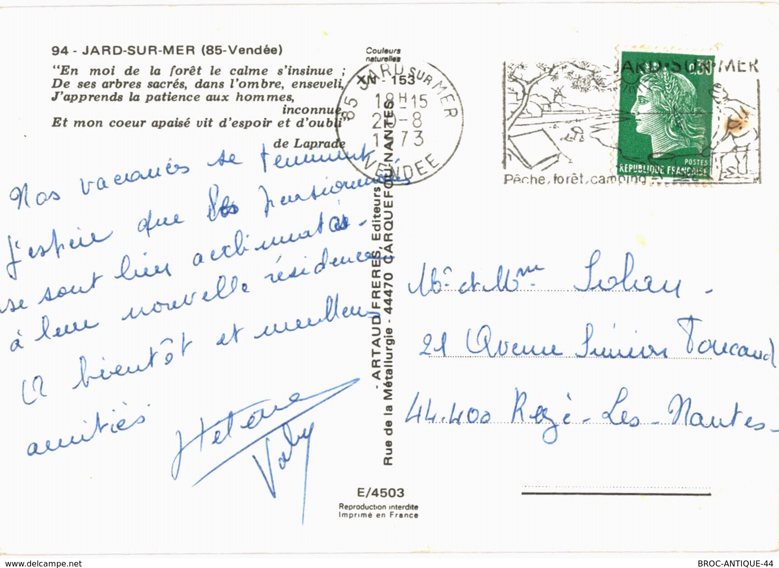 LOT N°844 - LOT DE + 35 CARTES DE JARD-SUR-MER