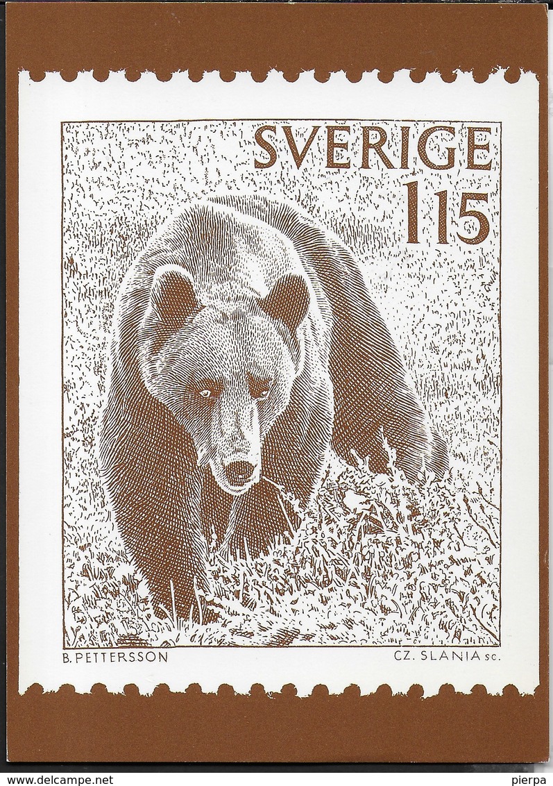 SVERIGE -  ORSI - 11.04.1978 - NUOVA - Francobolli (rappresentazioni)