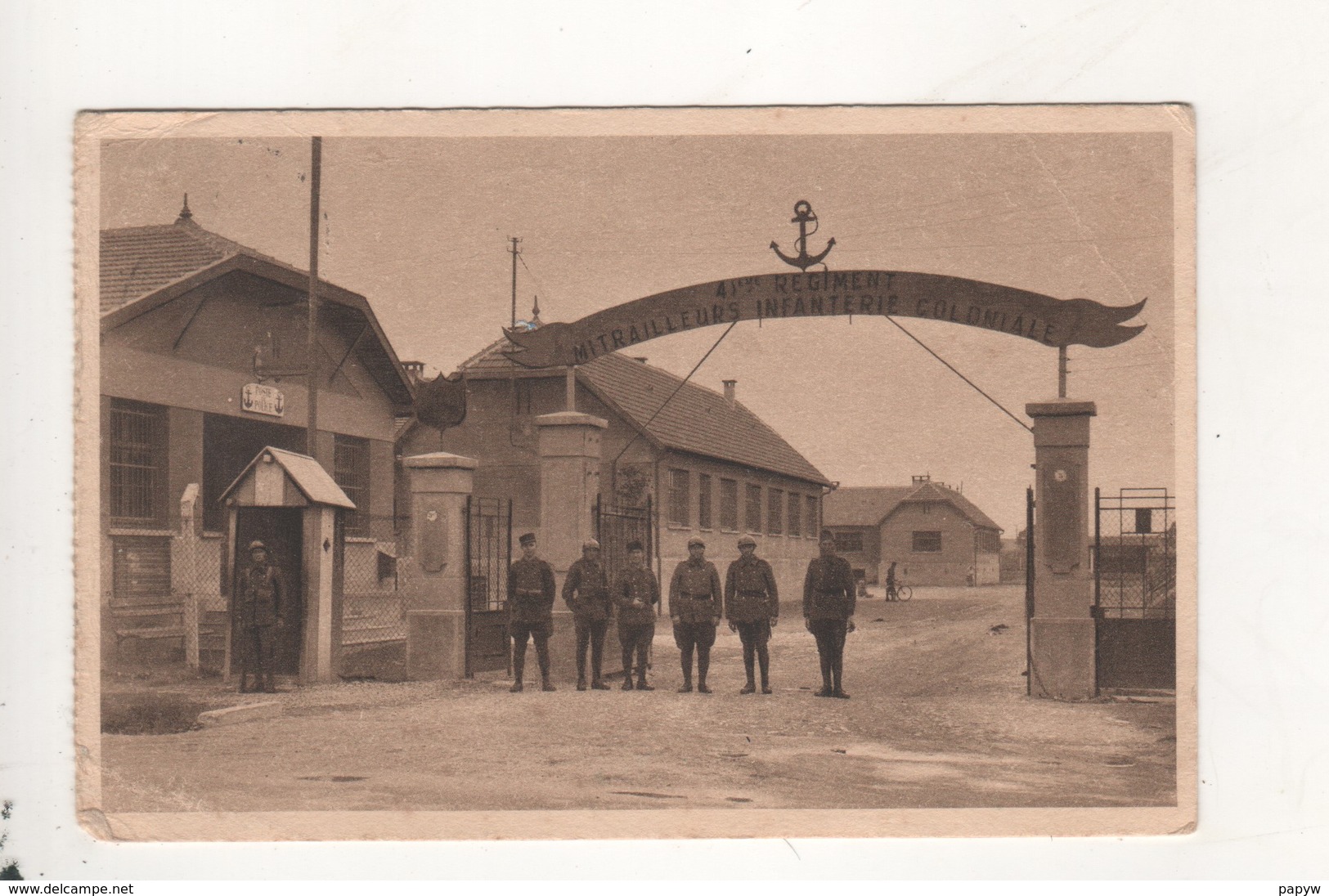 Sarralbe Entree De La Caserne Cachet Militaire Dos - Sarralbe