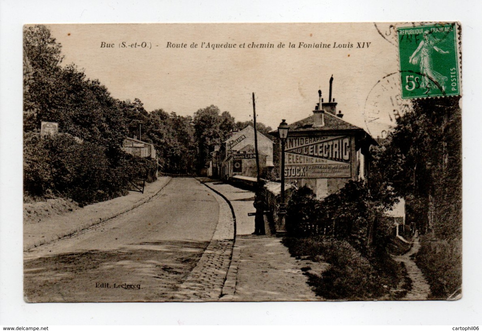 - CPA BUC (78) - Route De L'Aqueduc Et Chemin De La Fontaine Louis XIV - Edition Leclercq - - Buc