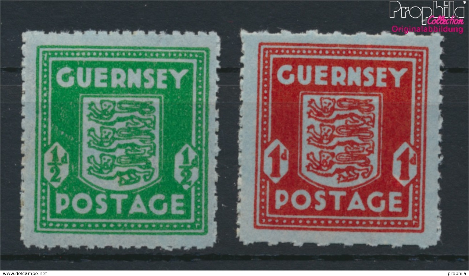 Guernsey (Dt.Bes.2.WK.) 4-5 (kompl.Ausg.) Postfrisch 1944 Freimarke (9077310 - Besetzungen 1938-45