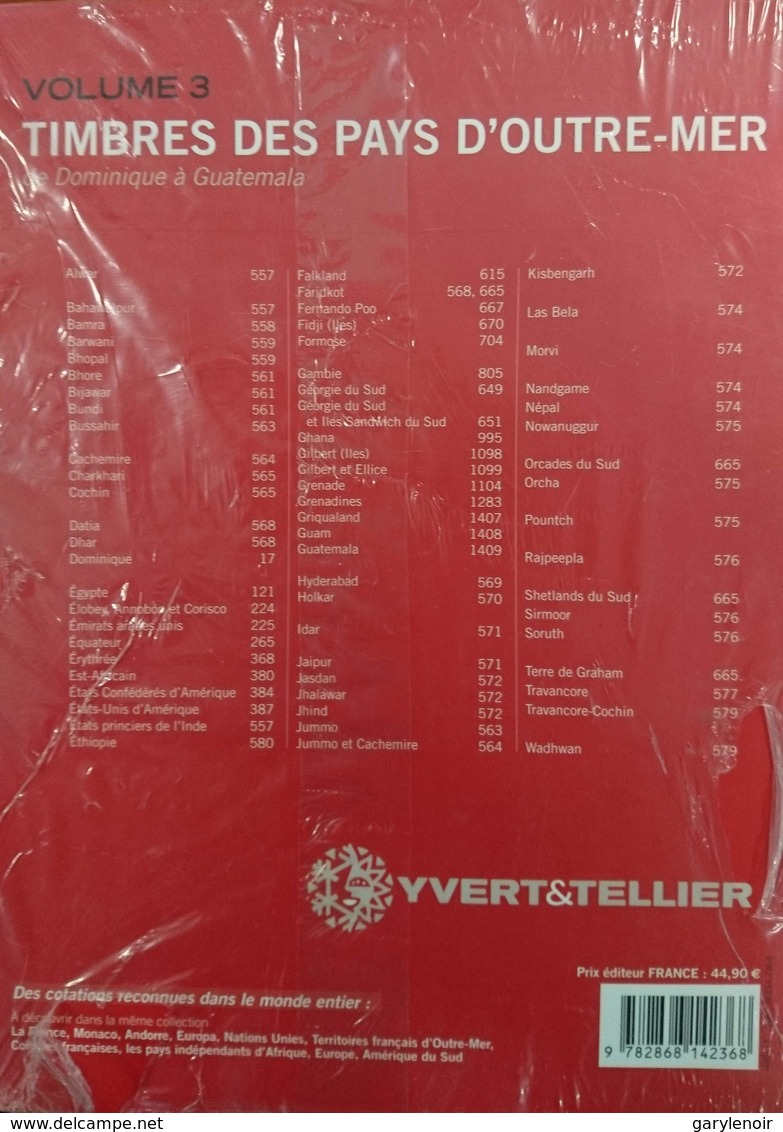 Catalogue YVERT & TELLIER OUTRE-MER VOL.3 2014 - Encyclopédies