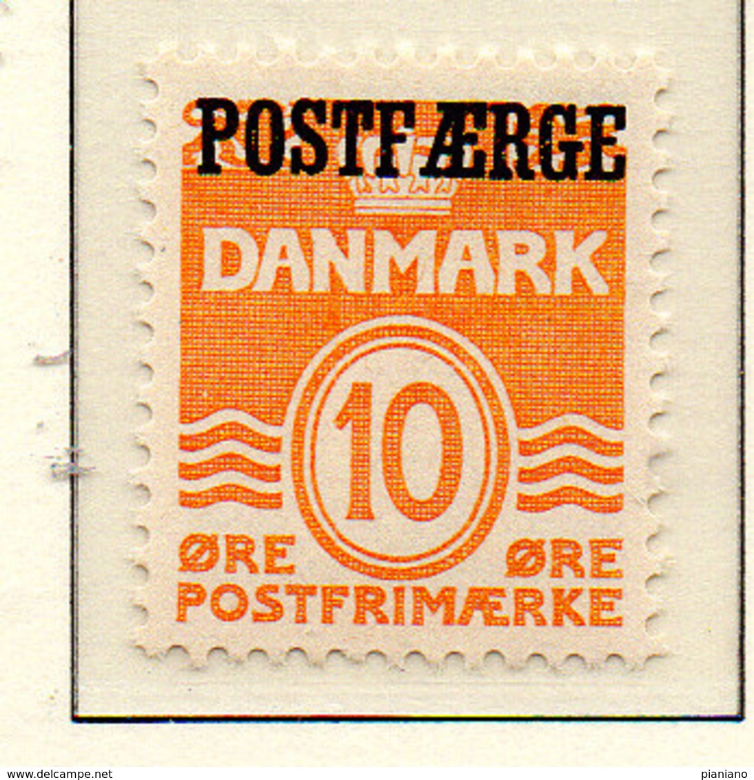 PIA - DANIMARCA -1936-37 :  Francobollo Precedente Sovrastampato POSTFAERGE - Pacchi Postali - Pacchi Postali - (Yv 235) - Colis Postaux