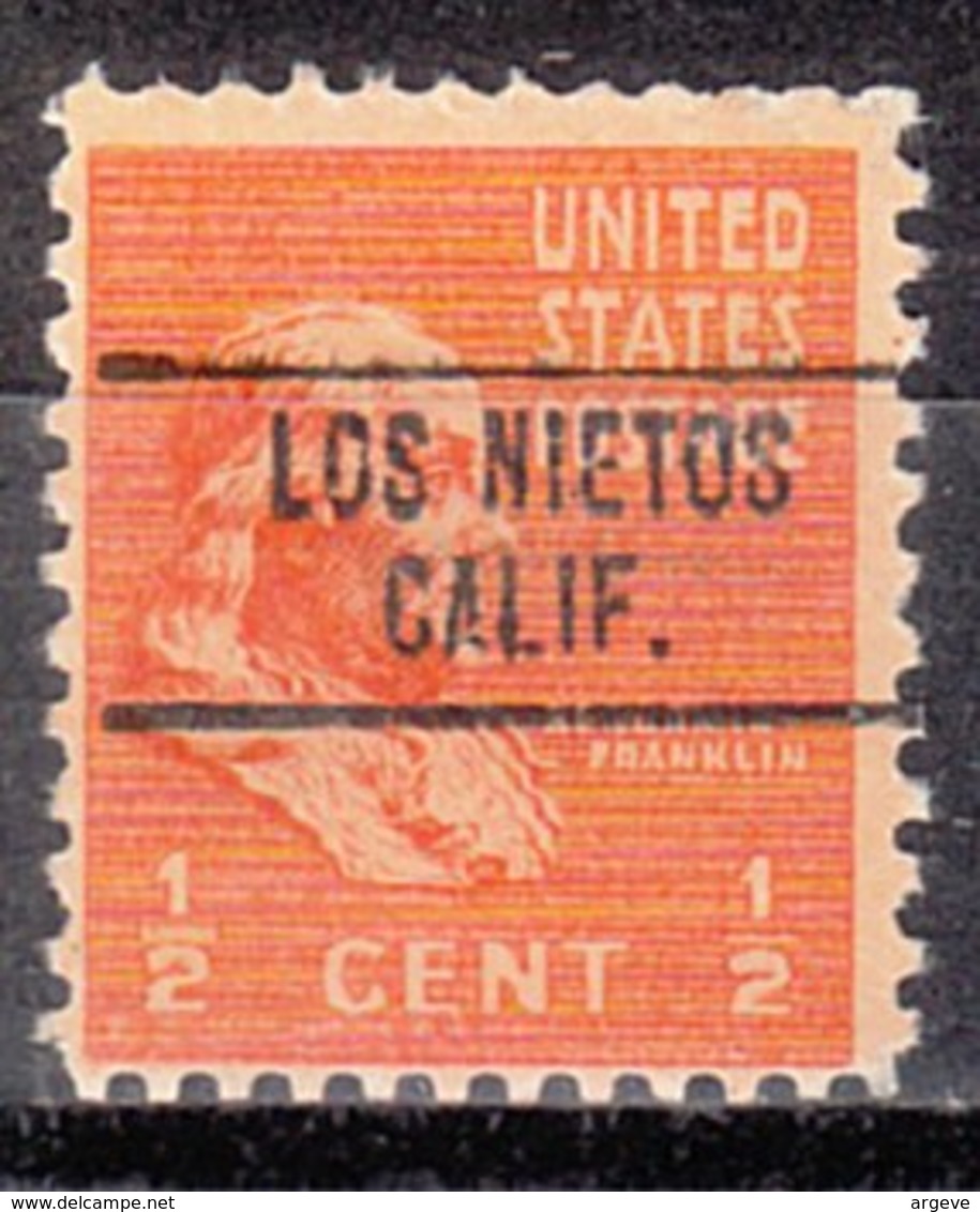 USA Precancel Vorausentwertung Preo, Locals California, Los Nietos 748 - Vorausentwertungen