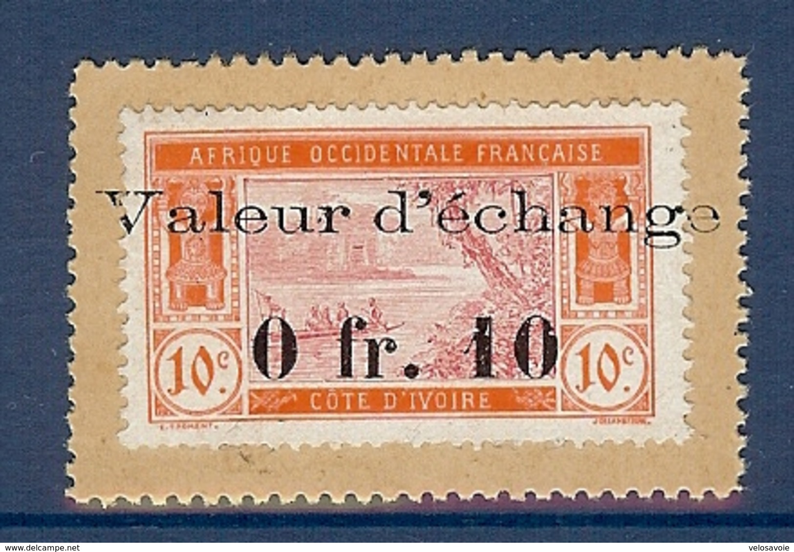 COTE D'IVOIRE TIMBRE MONNAIE VALEUR D'ECHANGE 0Fr10 TTB ET RARE - Unused Stamps