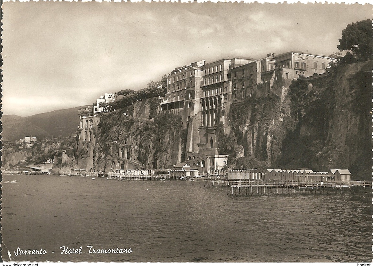 SORRENTO - HOTEL TRAMONTANO - FORMATO GRANDE - VIAGGIATA 1954 - (rif. E75) - Altri & Non Classificati