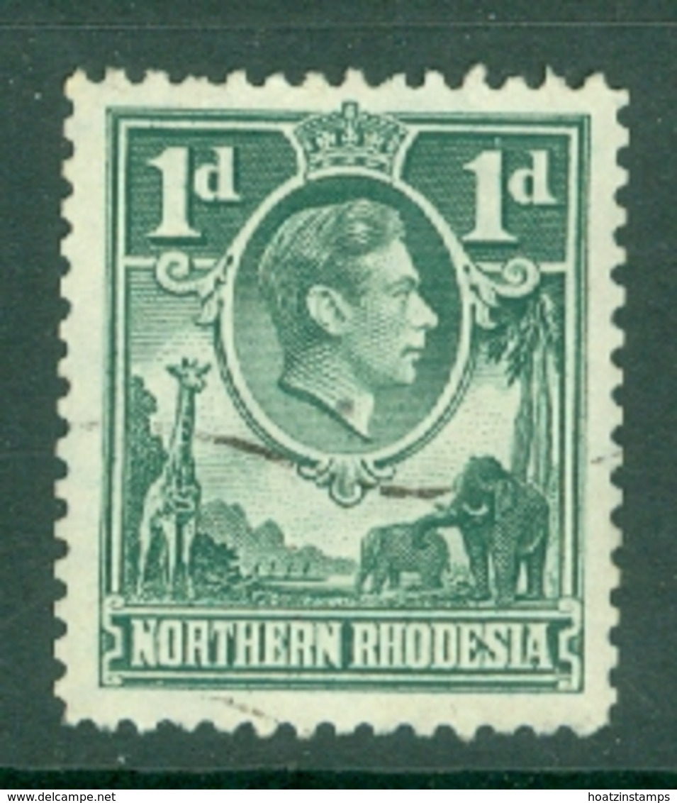 Northern Rhodesia: 1938/52   KGVI     SG28   1d  Green    Used - Northern Rhodesia (...-1963)