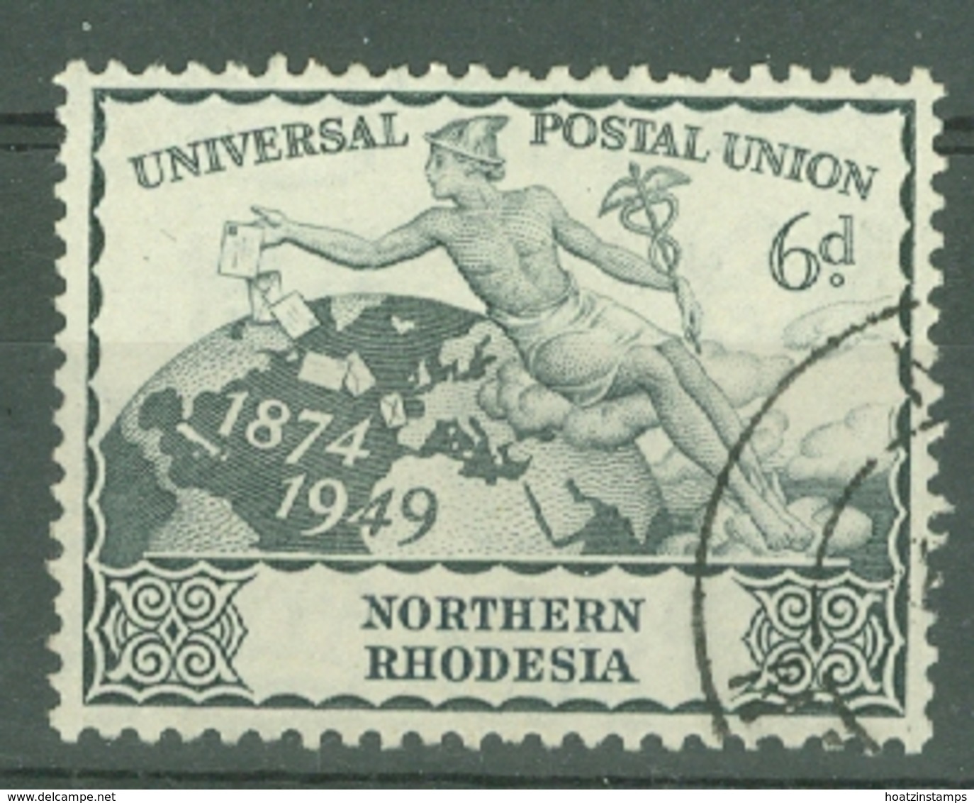 Northern Rhodesia: 1949   U.P.U.  SG52    6d   Used - Northern Rhodesia (...-1963)