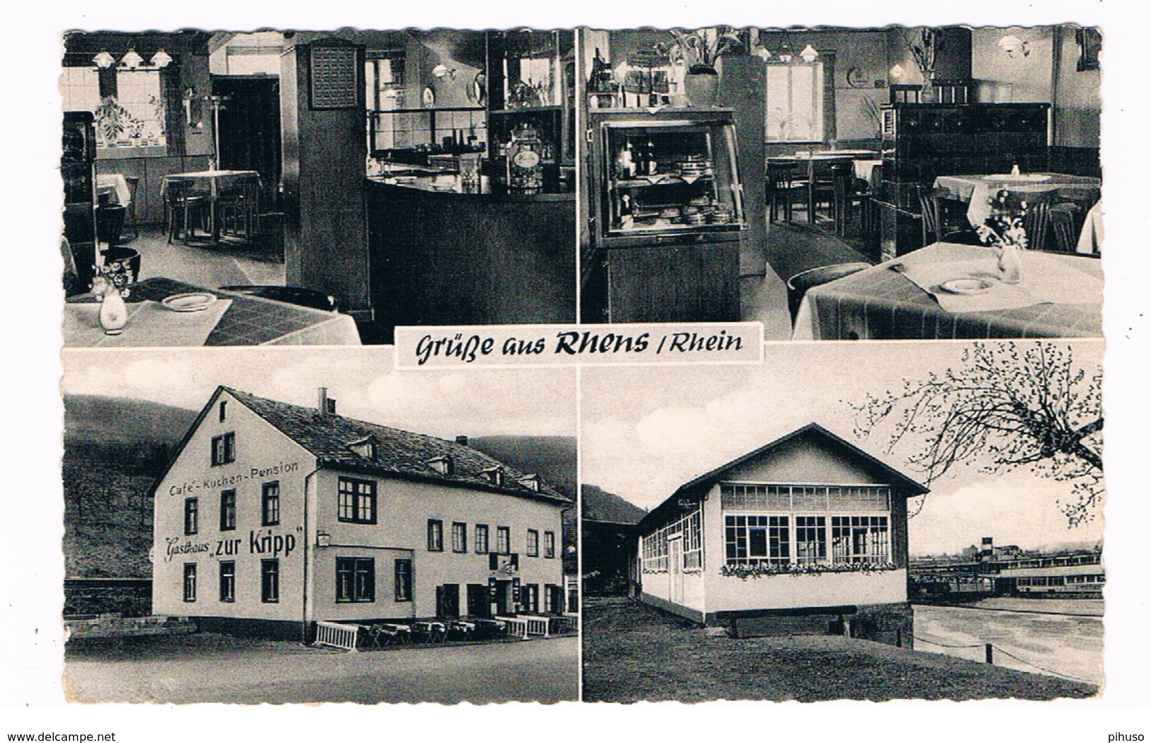 D-9105   RHENS Am Rhein : Gasthaus-Pension Zur Kripp - Mayen