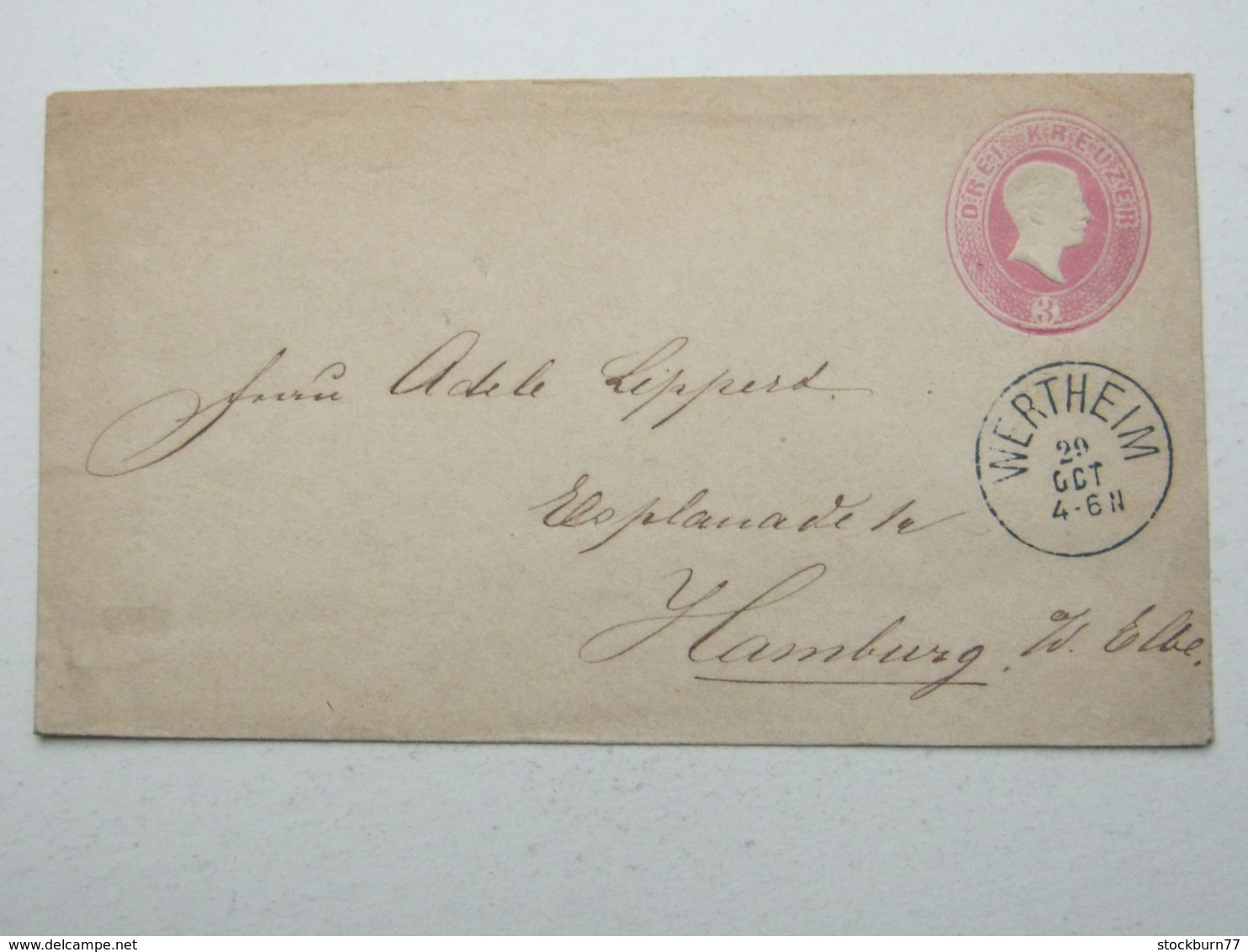 1870 , WERTHEIM   , Klarer Stempel Auf Sauberem Brief - Postwaardestukken