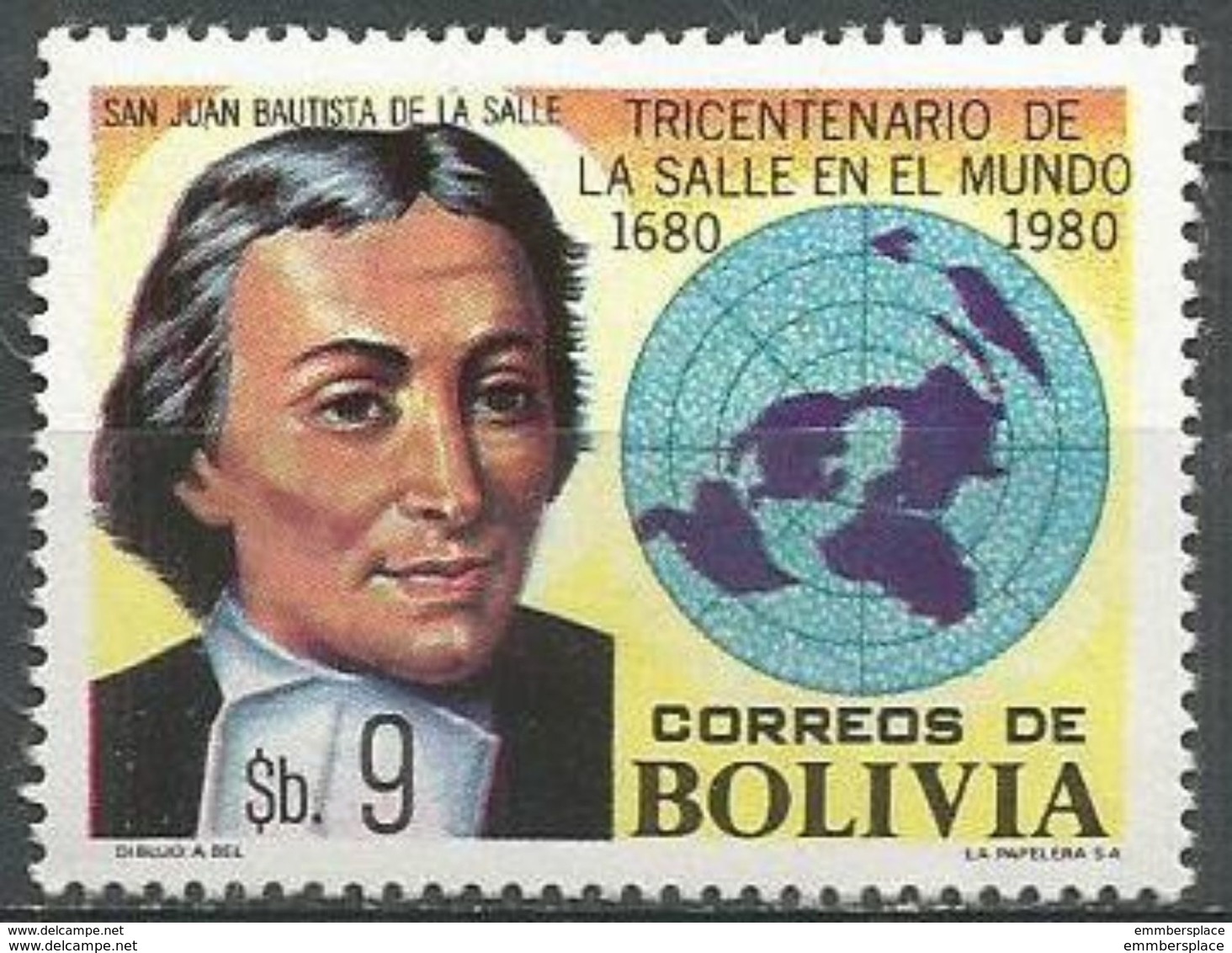 Bolivia - 1980 La Salle 9b  MNH **   Sc 653 - Bolivie