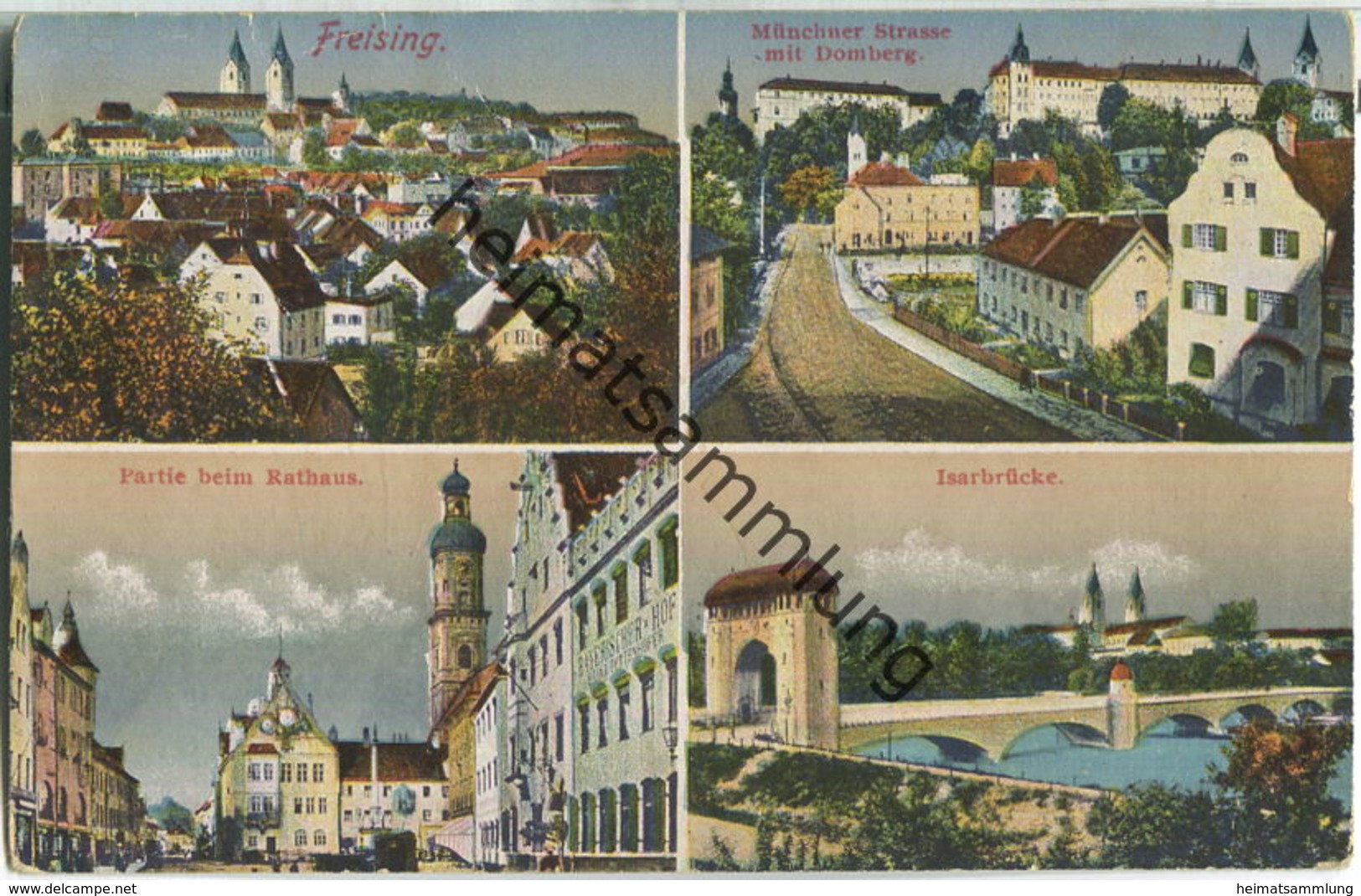 Freising - Münchner Strasse - Rathaus - Verlag Gebr. Metz Tübingen - Freising