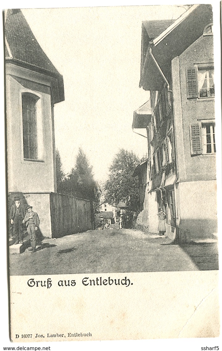 ENTLEBUCH Gruss Aus E Strassenleben Ausg. Jos. Lauber Um 1904 - Entlebuch