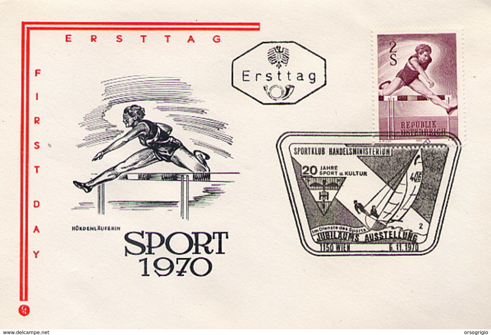 AUSTRIA - OSTERREICH - FDC  1970 - SPORT  VELA  SAILING  VOILE  TRAPEZIO - Vela