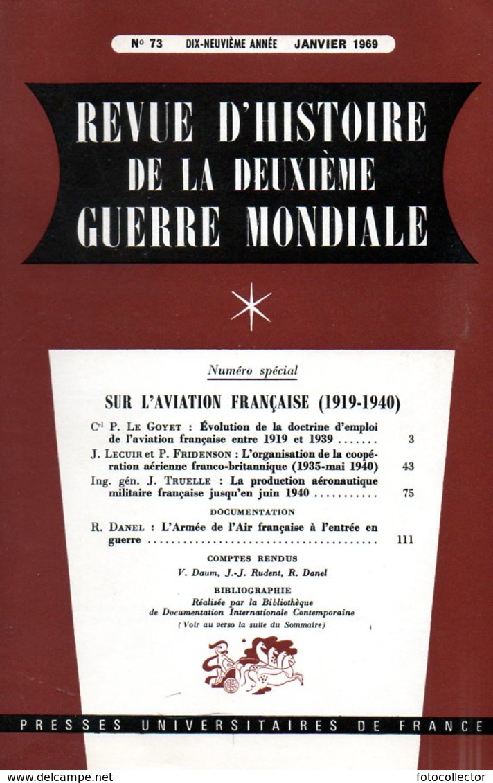 Guerre 39 45 : Sur L'aviation Française (1919 1940) - Français