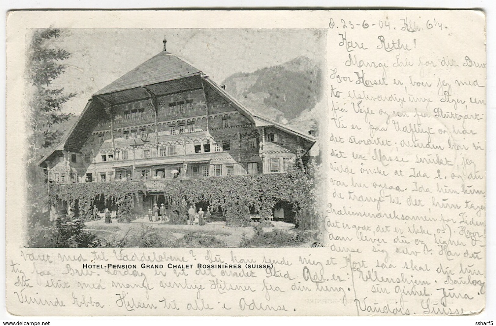 Rossinières Le Grand Chalet Hotel Pension 1904 - Rossinière