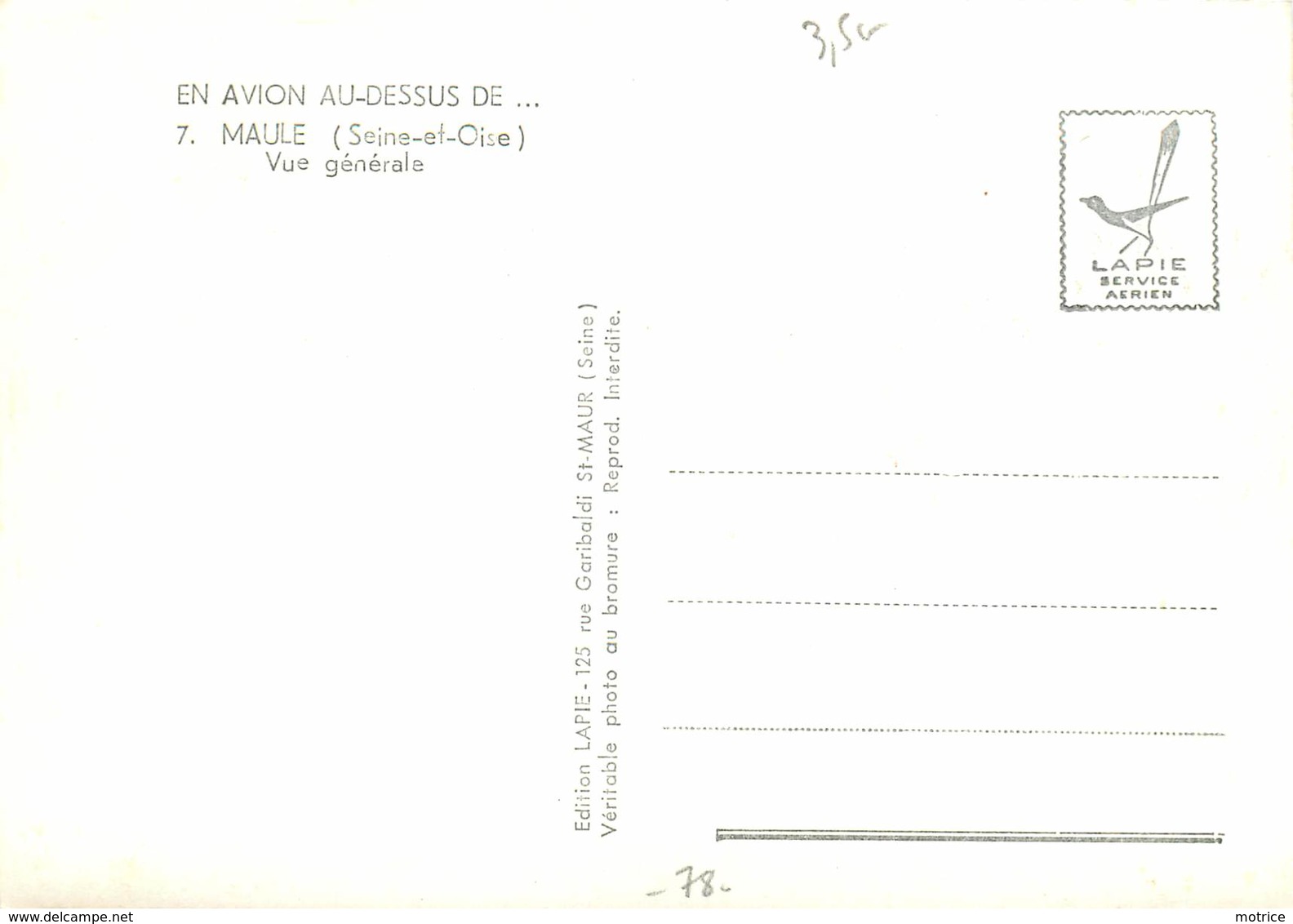 MAULE - Vue Générale Aérienne. - Maule