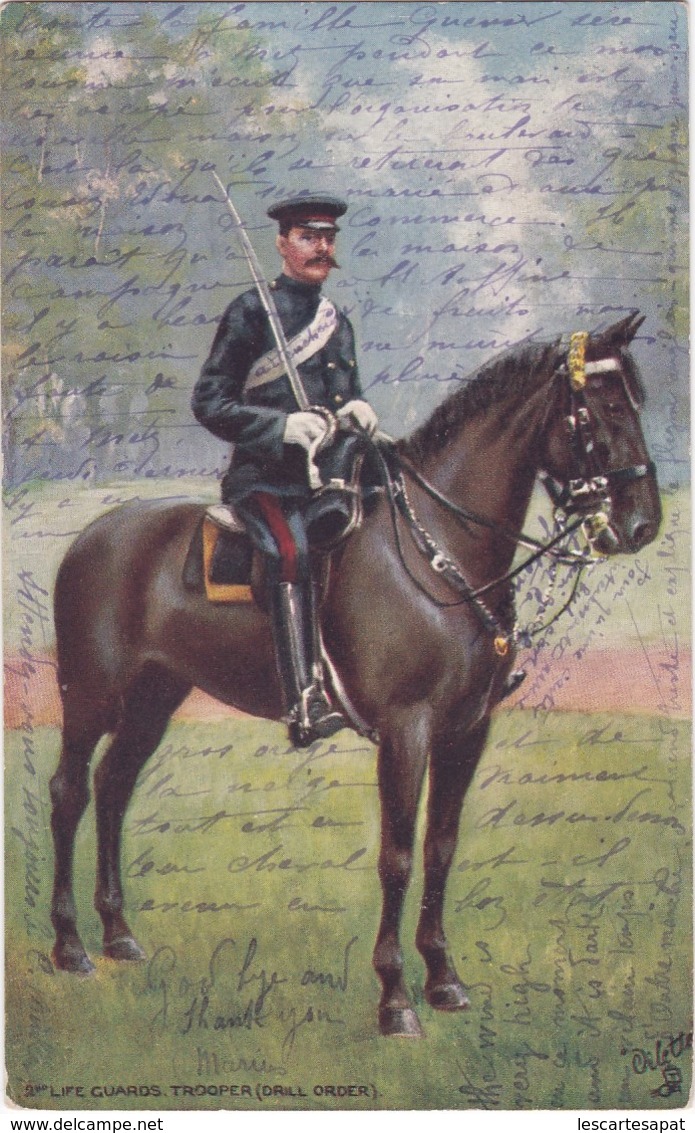 RAPHAEL TUCK - N° 9111 - LIFE GUARDS TROOPERS  1907 (lot Pat 41) - Tuck, Raphael