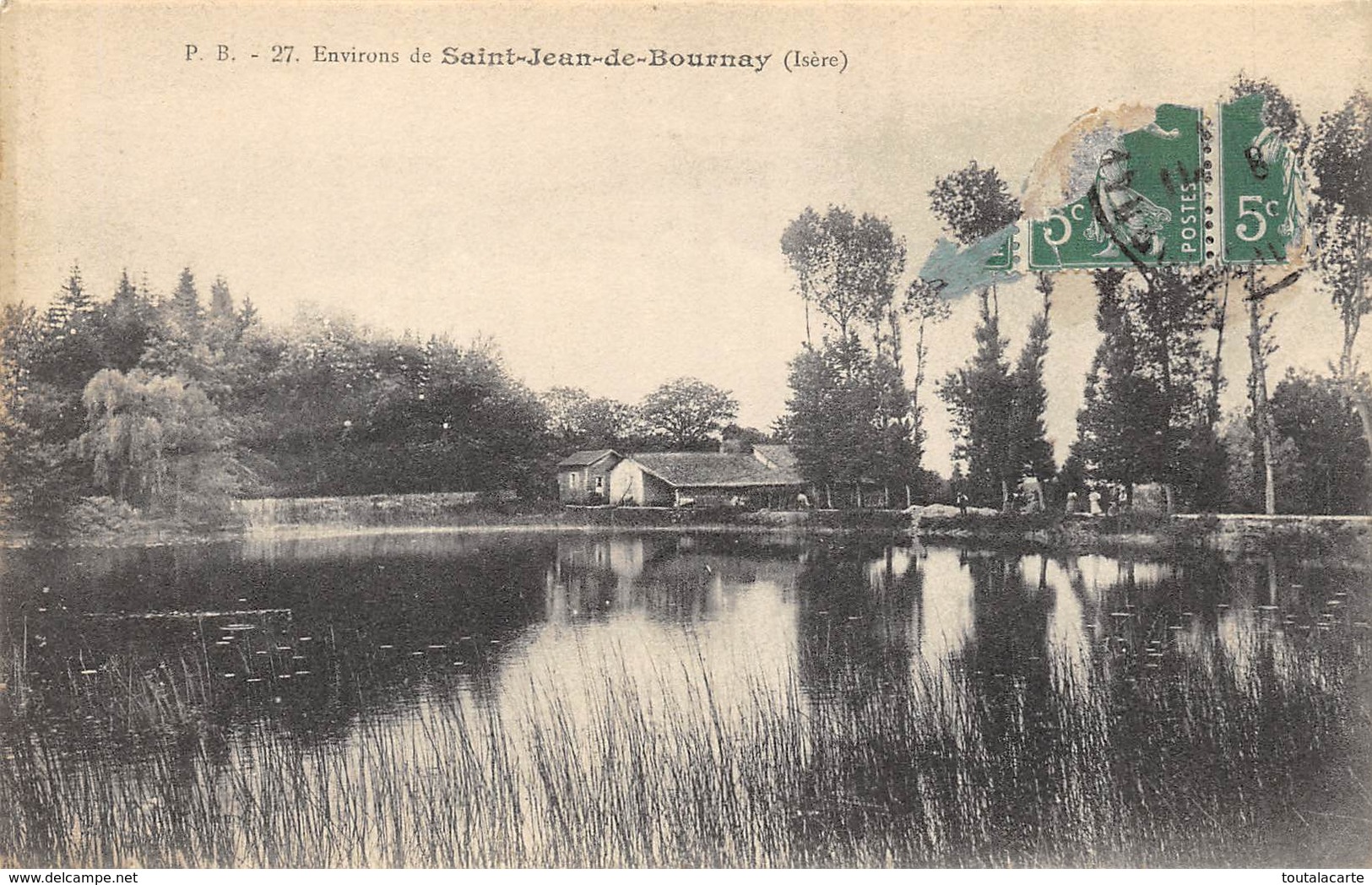 CPA 38  ENVIRONS SAINT JEAN DE BOURNAY  1914 - Saint-Jean-de-Bournay