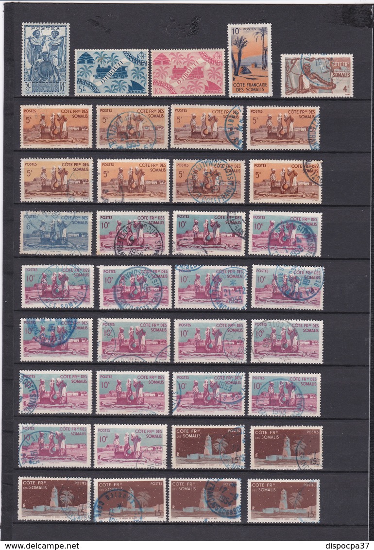 COLONIES FRANCAISES / COTE DES SOMALIES / QUELQUES BELLES OBLITERATIONS  - Liquidation Petit Stock à Saisir""""""""" - Used Stamps