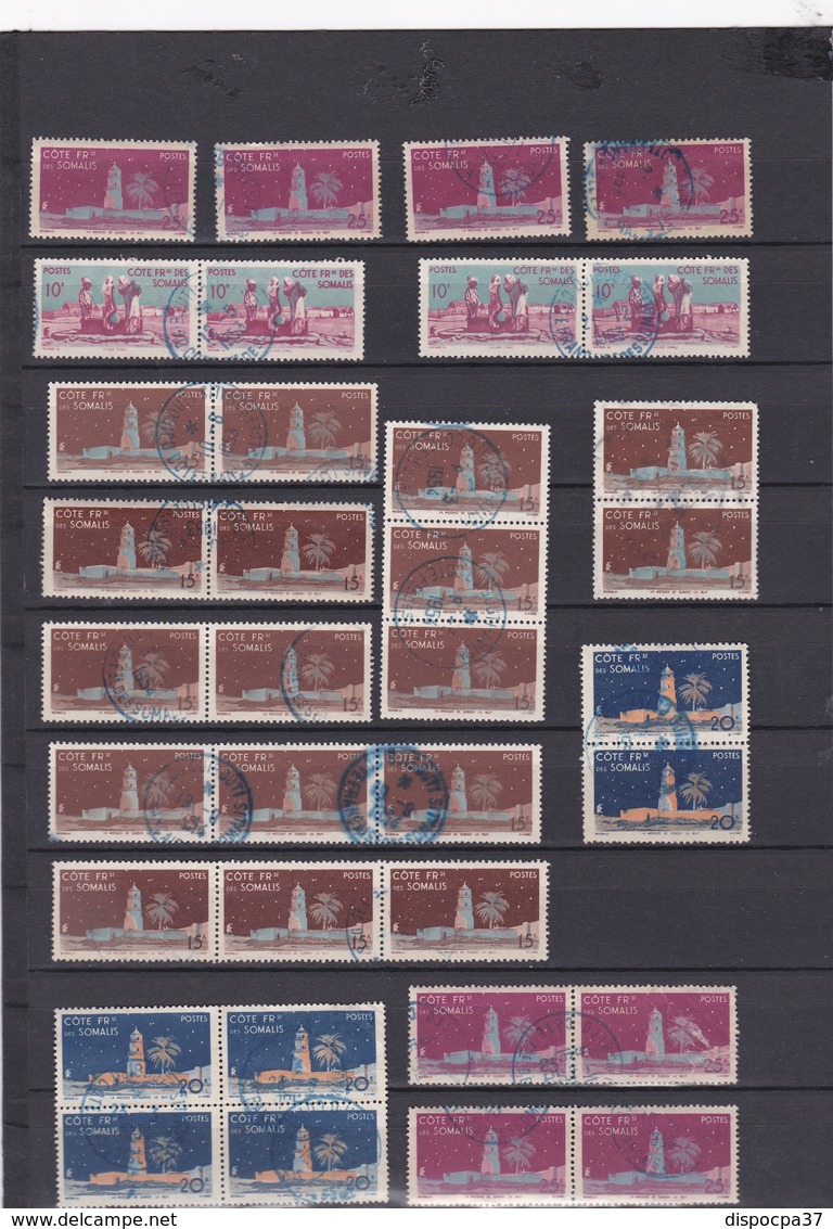 COLONIES FRANCAISES / COTE DES SOMALIES / QUELQUES BELLES OBLITERATIONS  - Liquidation Petit Stock à Saisir""""""""" - Used Stamps