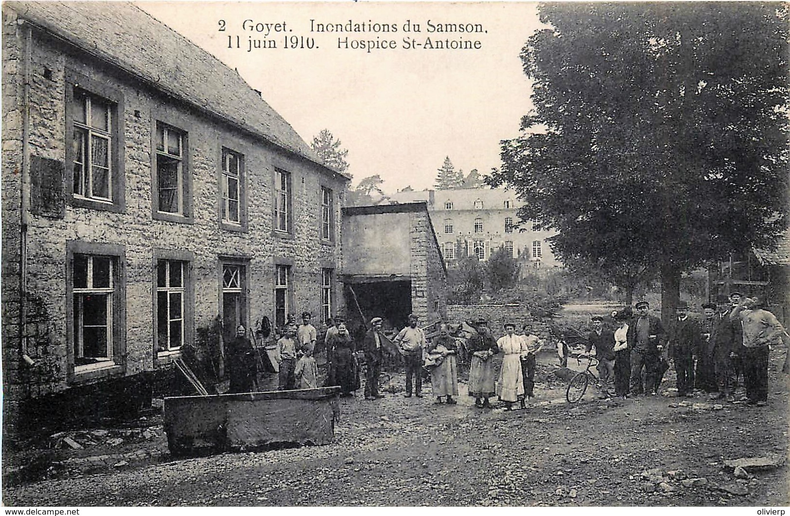 Belgique -  Gesves - Mozet - Goyet - Inondations Du Samson - 11 Juin 1910 - Hospice St-Antoine - Edit Laflotte N° 2 - Gesves