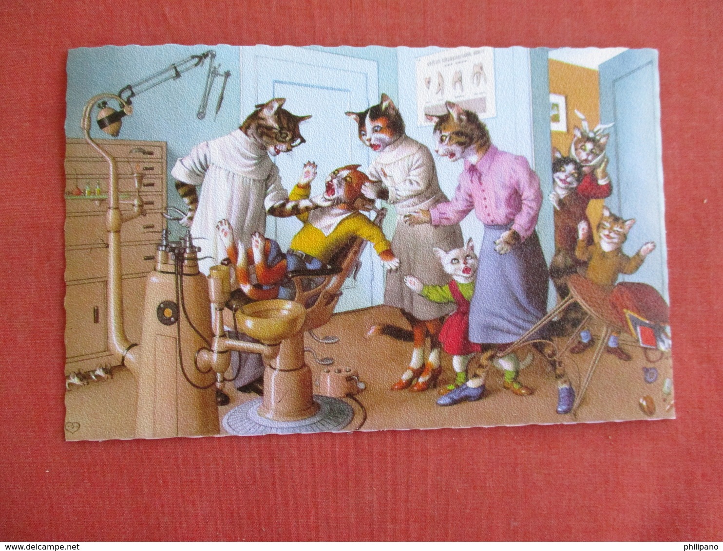 Dressed Cats-In The Dentist Chair    Ref 3139 - Cats