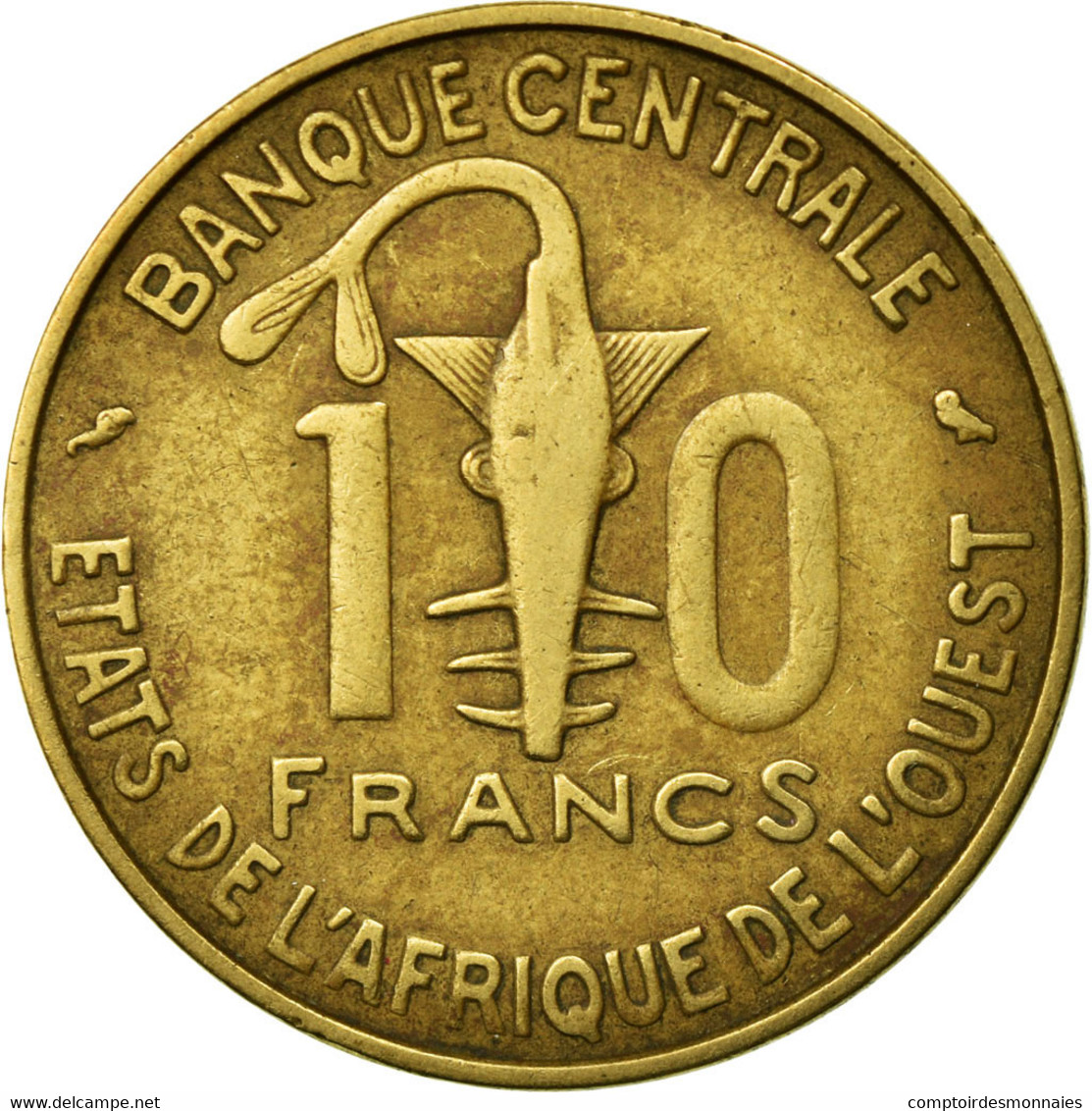 Monnaie, West African States, 10 Francs, 1974, Paris, TB+ - Costa D'Avorio