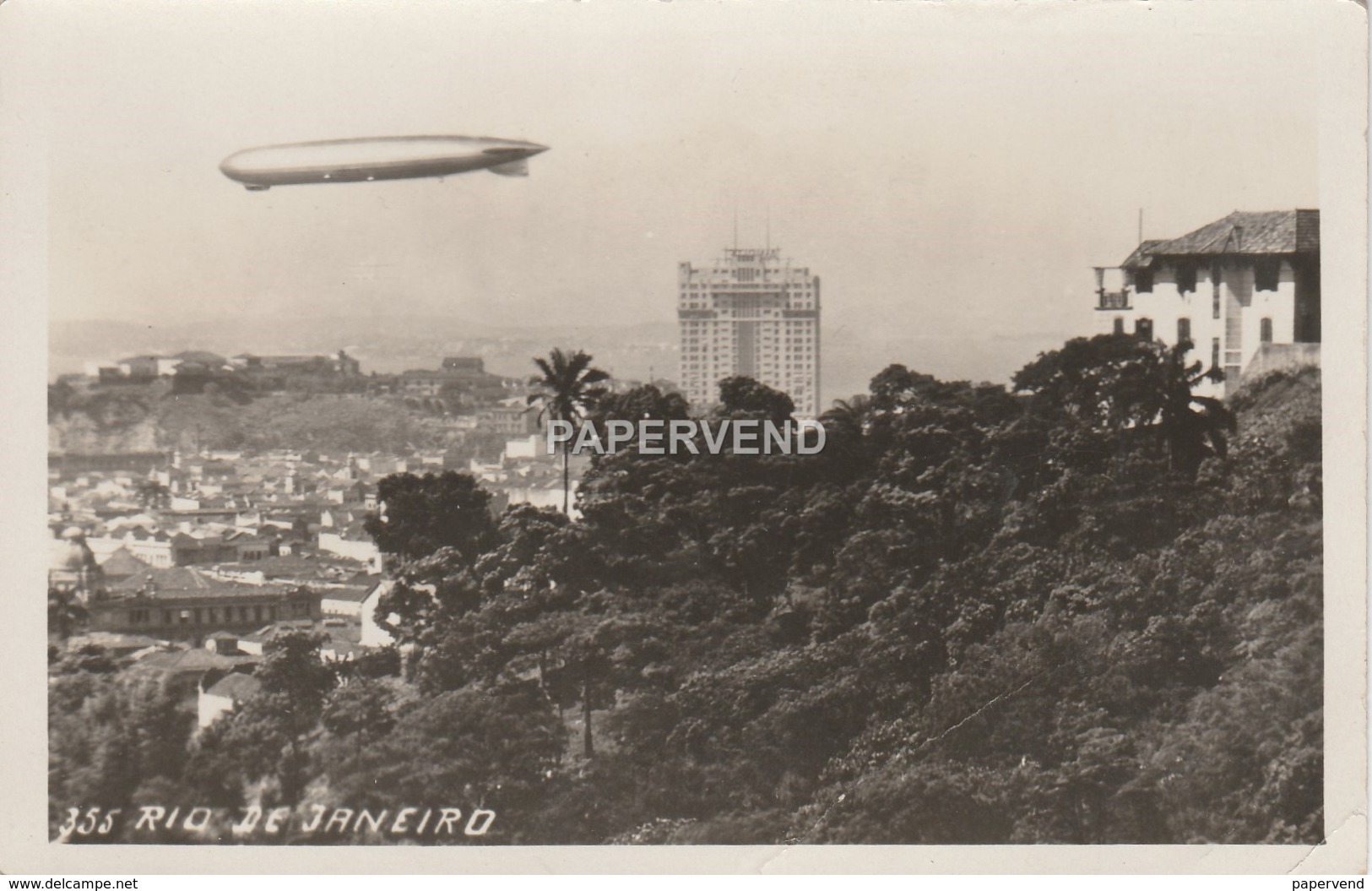 Brazil  Zeppelin Over  Rio De Janeiro  RP   Br408 - Rio De Janeiro