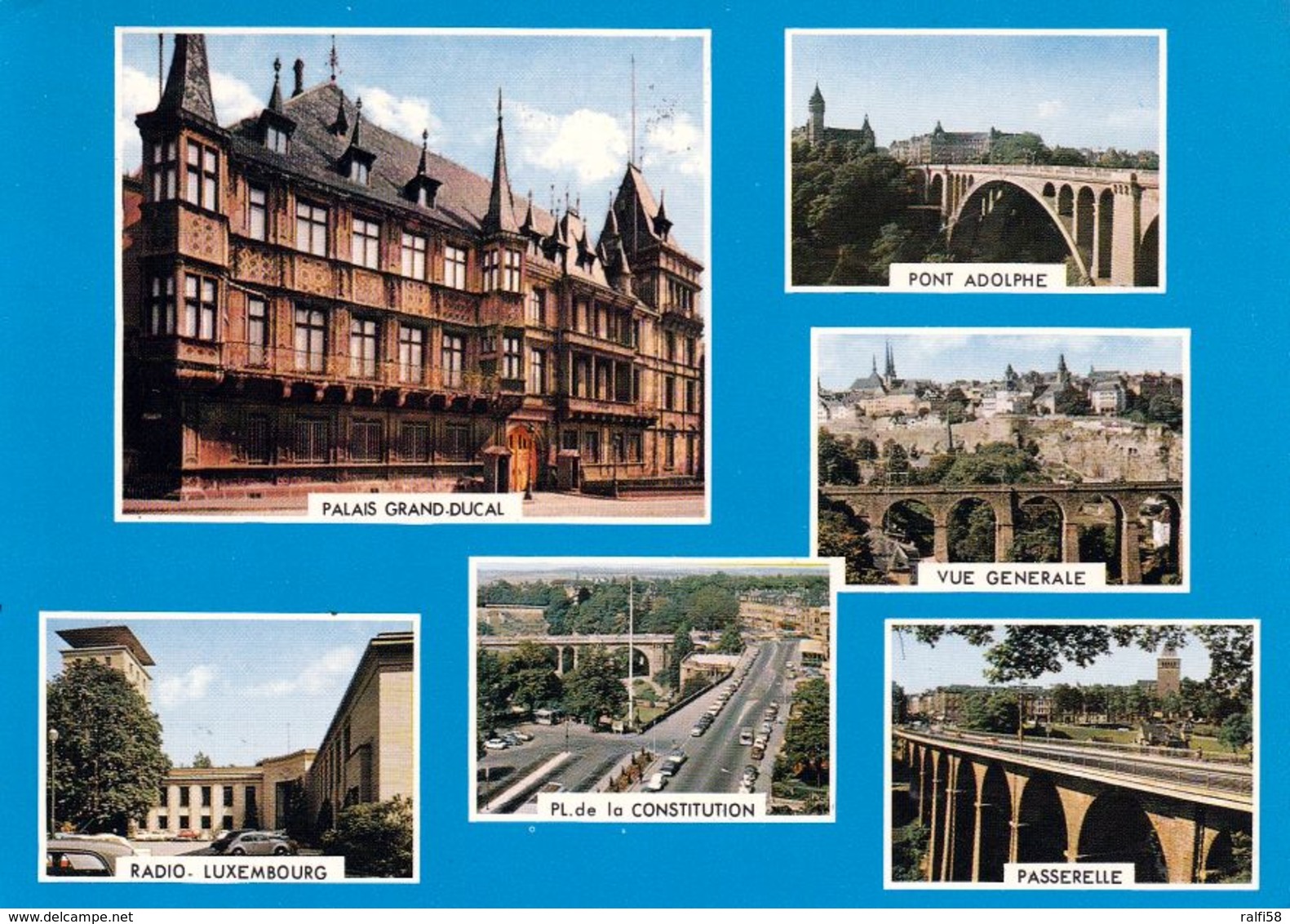 1 AK Luxemburg * Sehenswürdigkeiten In Der Hauptstadt - Palais Grand Ducal, Pont Adolphe, Passerelle, Radio Luxembourg * - Lussemburgo - Città