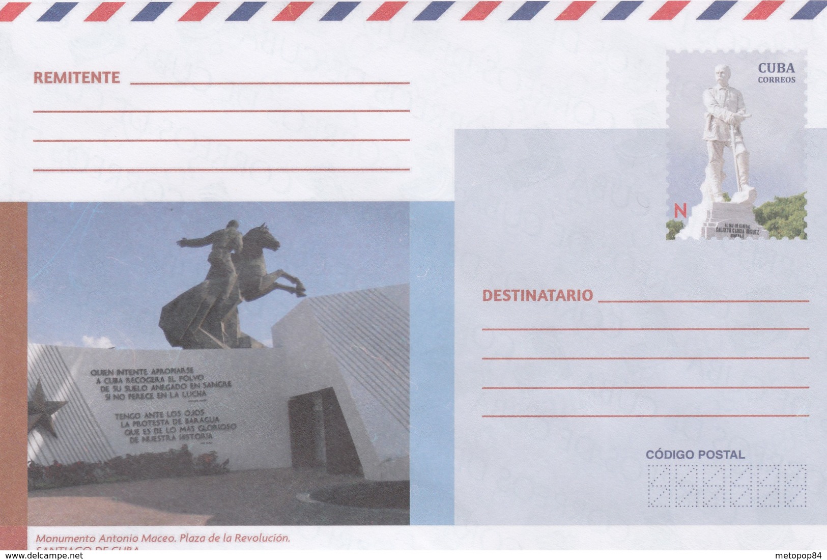 Cuba 2018 Postal Stationary - Lettres & Documents