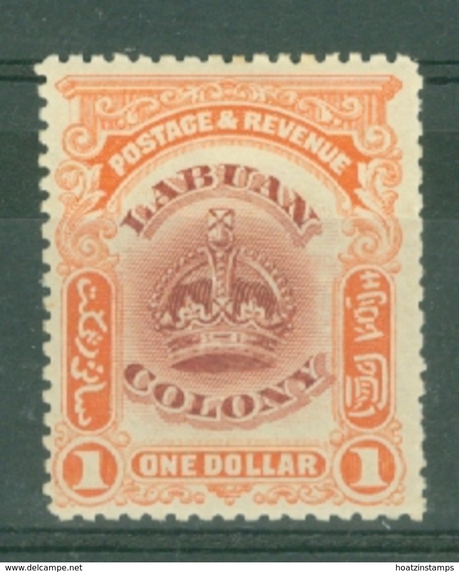 North Borneo - Labuan: 1902/03   Arms Of Company      SG128    $1   [Perf: 13½-14]   MH - North Borneo (...-1963)