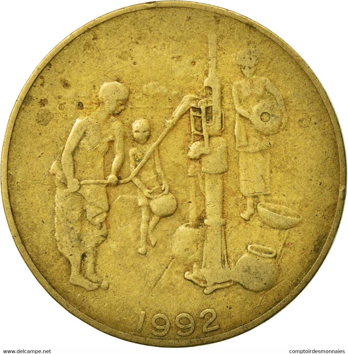 Monnaie, West African States, 10 Francs, 1992, Paris, TB+, Aluminum-Bronze - Côte-d'Ivoire