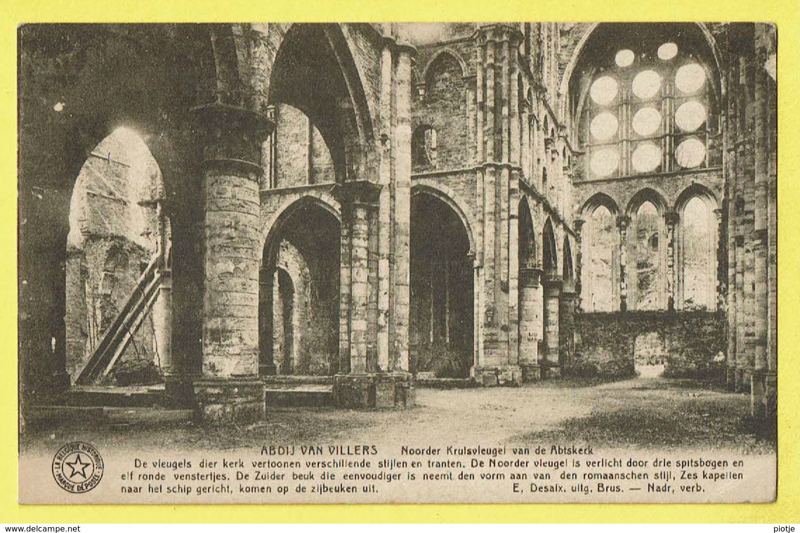 * Villers La Ville (Waals Brabant - Wallonie) * (E. Desaix) Abdij Van Villers, Abbaye, Ruines, Abiskerk, église - Villers-la-Ville