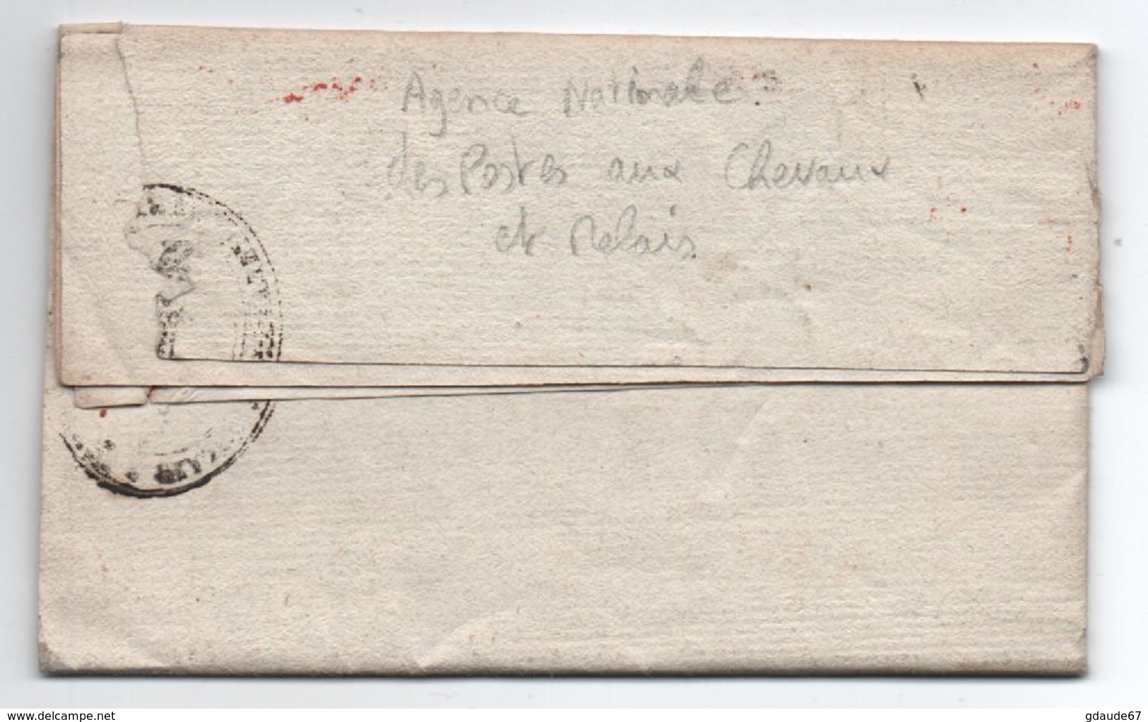 AN 3 - LETTRE De L'AGENCE NATIONALE DES POSTES AUX CHEVAUX ET RELAIS Pour BELLE ISLE EN TERRE (COTES D'ARMOR) - 1701-1800: Précurseurs XVIII