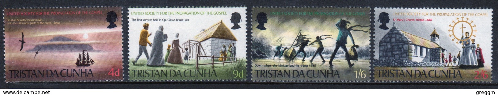 Tristan Da Cunha 1969 Set Of Stamps To Celebrate The Propagation Of The Gospel. - Tristan Da Cunha