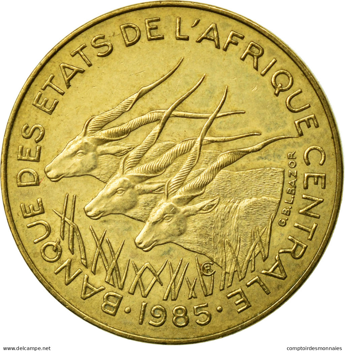 Monnaie, États De L'Afrique Centrale, 5 Francs, 1985, Paris, TTB - Zentralafrik. Republik