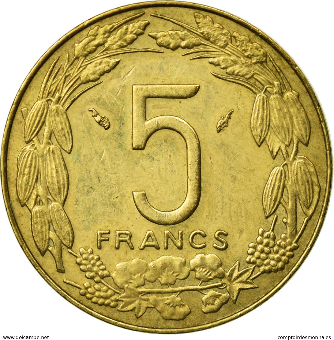 Monnaie, États De L'Afrique Centrale, 5 Francs, 1985, Paris, TTB - Zentralafrik. Republik