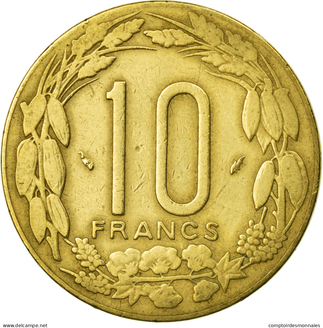 Monnaie, États De L'Afrique Centrale, 10 Francs, 1975, Paris, TTB - Zentralafrik. Republik