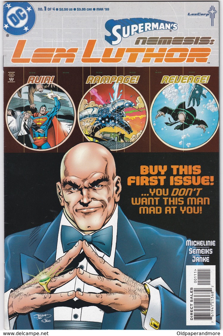 COMICS - SUPERMAN'S - LEX  LUTHOR -4 NUMBERS - COMPLET SET 1999 - 1950-oggi