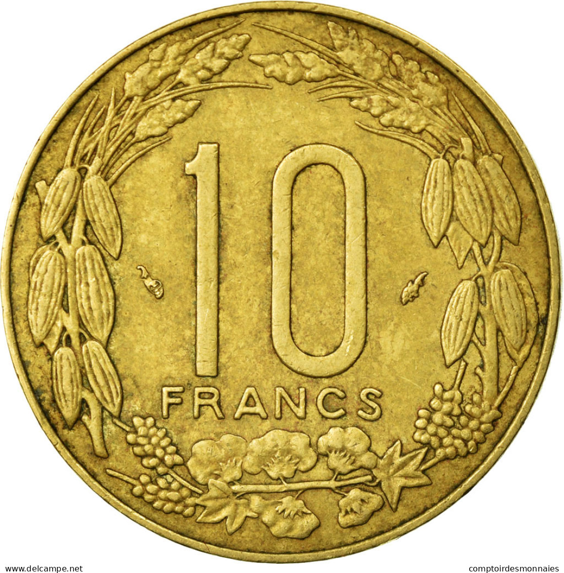 Monnaie, États De L'Afrique Centrale, 10 Francs, 1983, Paris, TB+ - Repubblica Centroafricana